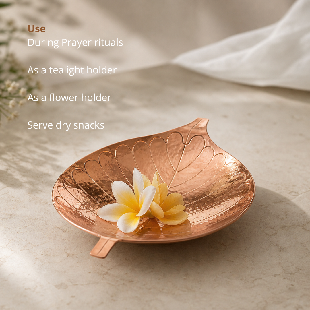 Prayer Leaf | Buy Copper Decor online at Studio Coppre