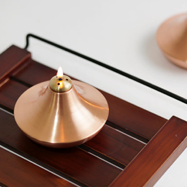 Sanchi Oil Lamp Copper - Studio Coppre