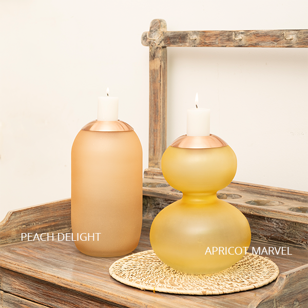 Peach Delight Vase & Tealight