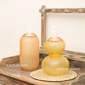 Peach Delight Vase & Tealight