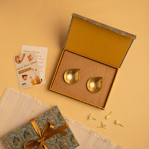 Raindrop Brass Diya Gift Box