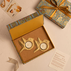 Udaan Brass Tealight Gift Box