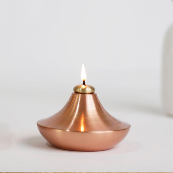 Sanchi Oil Lamp Copper - Studio Coppre
