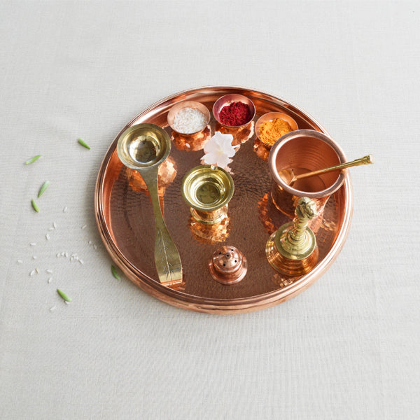 Pure copper prayer platter at the best price.
