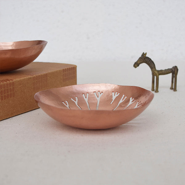 Prana Tea light - diwali copper gifting - home decor shop in Pune.