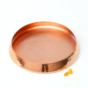 Large Copper Urli Handcrafted By Artisans Available At One Of India's Finest Copper Decorative Accessories Store.