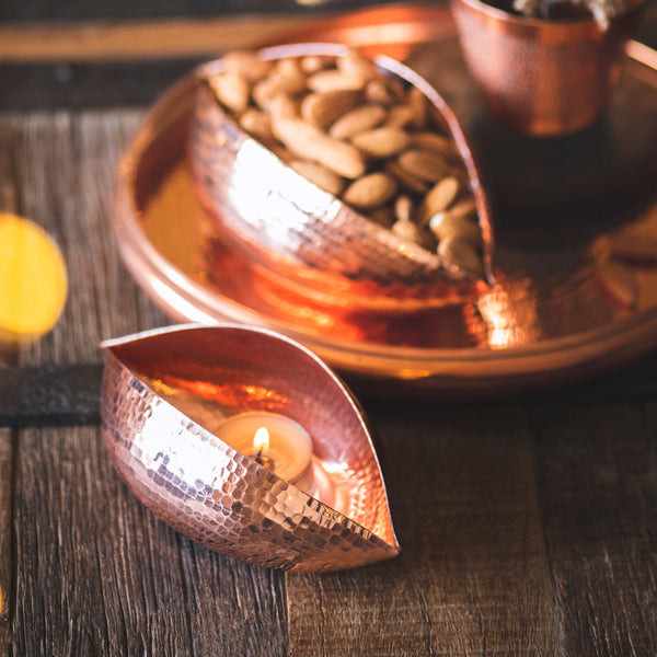 Copper Pod - copper candle holder- copper items online.