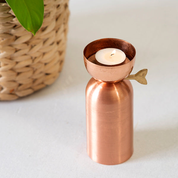 Aura Tall Tealight - Copper Tea Lights - At The Best Price In India.