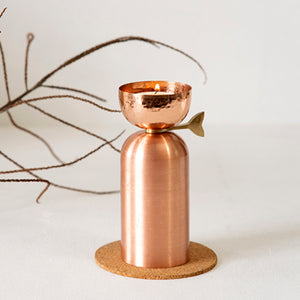 Aura Tall Tealight - Pure Copper Tea Lights - handicraft stores in Pune