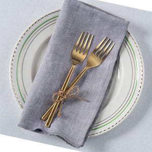 Taupe Dinner Fork(Set of 2) - Buy Brass Cutlery Set - Buy Brass Cutlery for home - handicraft items online.