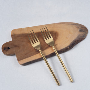 Taupe Dinner Fork(Set of 2) - Buy brass fork set online - unique gift items online