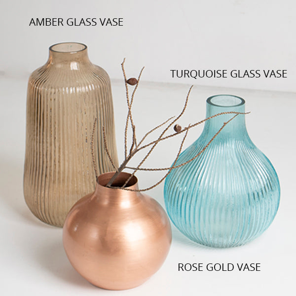 Amber Glass Vase